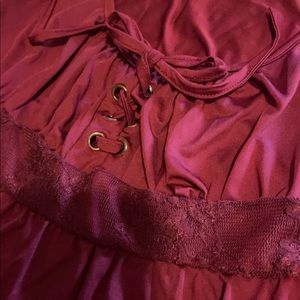 Maroon tank top size L not sure the brand